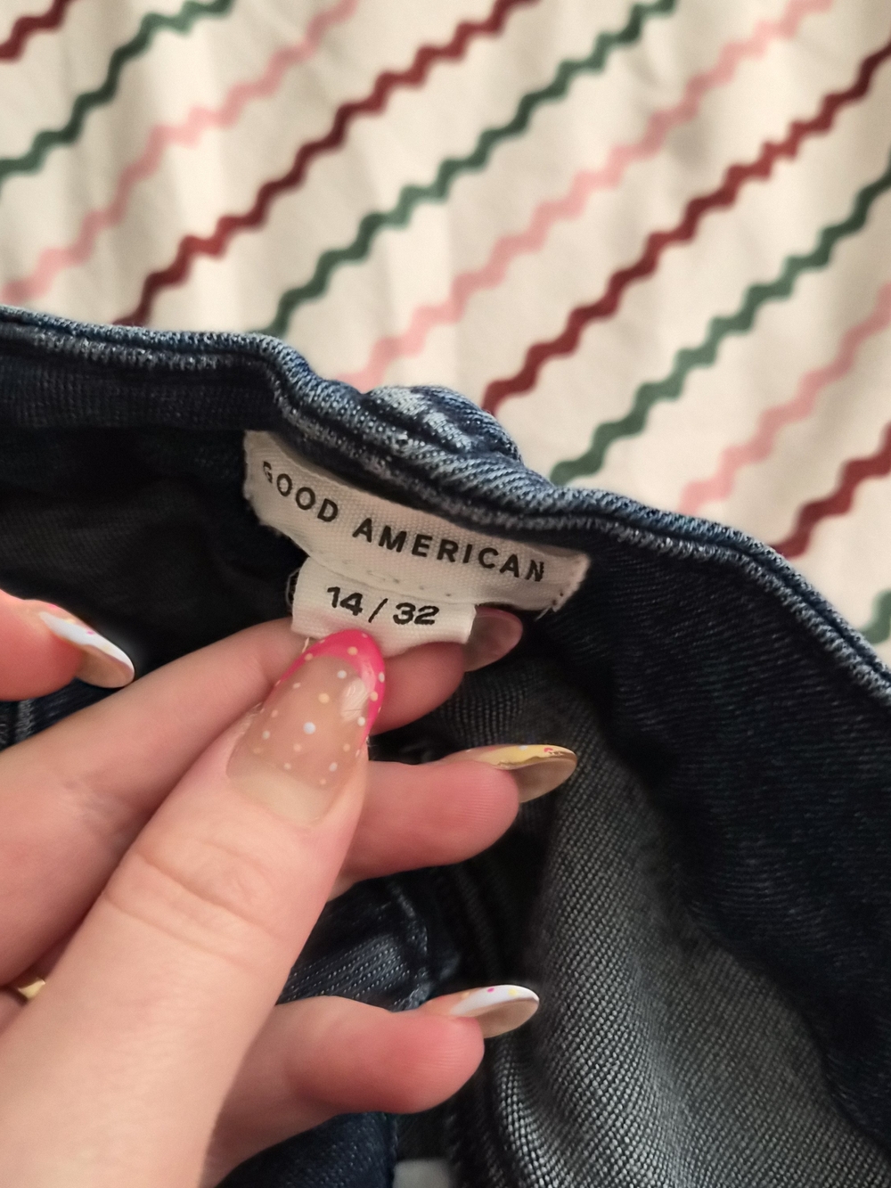 Good American Women's Blue Denim Jeans - Size 14/32